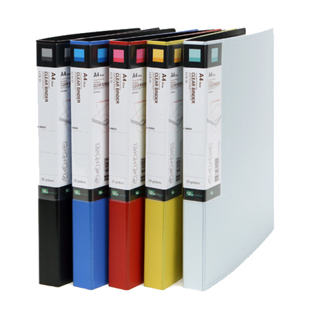 RSC 투톤 클리어바인더 흑색(내지 : 20매) LCB-20