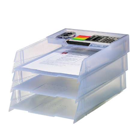 시스맥스 데스크 트레이 3.5단 스모그 22141