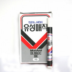 모나미 유성매직 흑색(12자루/타스)