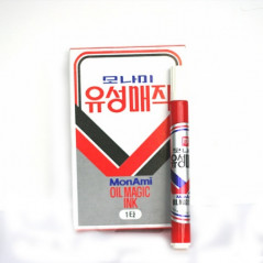 모나미 유성매직 적색(12자루/타스)